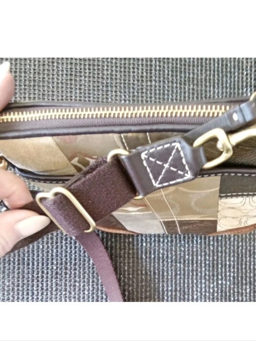 Coach Patchwork Crossbody Messenger Bag - Picture 8 of 10